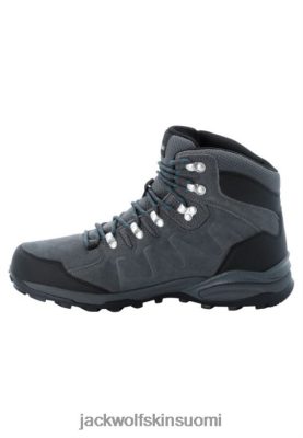 Jack Wolfskin Kengät 286HZ41635 | Jack Wolfskin Alkuperäinen Refugio Texapore Mid M Grey-Black harmaasäike