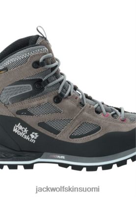 Jack Wolfskin Kengät 286HZ42795 | Tarmac Grey-Pink Force Crest Texapore Mid W Jack Wolfskin -kokoelma harmaasäike