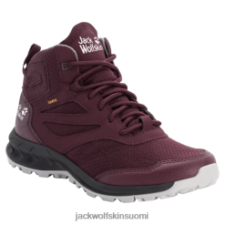 Jack Wolfskin Kengät 286HZ48768 | Burgundy-vaaleanpunainen Jack Wolfskin Women's Woodland Texapore Mid -kokoelma viininpunainen