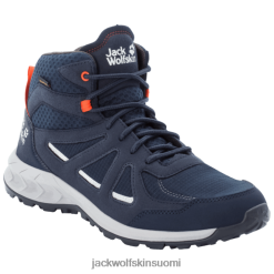 Jack Wolfskin Kengät 286HZ49344 | Tummansininen punainen Jack Wolfskin Woodland 2 Texapore Mid M -merkki tummansininen