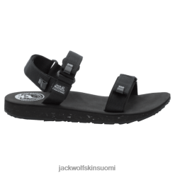 Jack Wolfskin Kengät 286HZ49562 | Mustavalo harmaa alkuperän miesten Outfresh-sandaali Jack Wolfskin mustavalon harmaa