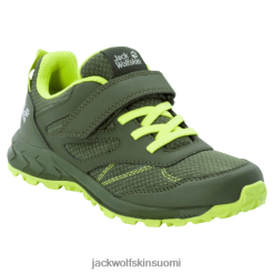 Jack Wolfskin Kengät 286HZ49800 | Green-Lime Jack Wolfskin Kid's Woodland Low VC Uusi vihreä kalkki