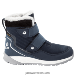 Jack Wolfskin Kengät 286HZ49856 | Uusi Jack Wolfskin Kid's Polar Wolf Texapore Mid VC Talvi saappaat tummansininen valkoinen tummansininen