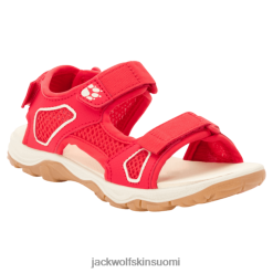 Jack Wolfskin Kengät 286HZ49886 | Kid's Taraco Beach Sandaali Alkuperäinen muoti Jack Wolfskin Red-Champagne puna-champagne
