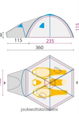 Jack Wolfskin Suomi 286HZ41066 | Huippu punainen uusi Etelämanner -kupoli Jack Wolfskin punainen huippu