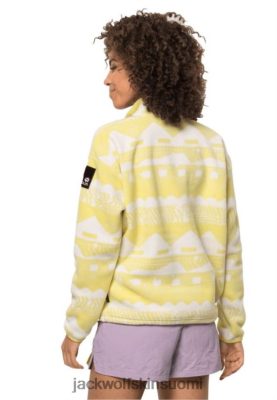 Jack Wolfskin Suomi 286HZ42289 | Cotton White Allover -kokoelma Jack Wolfskin 365 Kapinallinen painetut fleece w puuvillavalkoinen allover