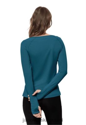 Jack Wolfskin Suomi 286HZ42314 | sininen koralli alkuperä Tasman l/s w Jack Wolfskin sininen koralli