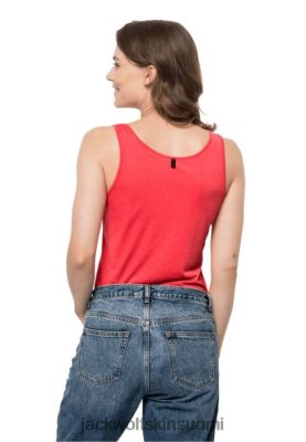 Jack Wolfskin Suomi 286HZ42403 | Jack Wolfskin Brand Pack & Go Tank W Tulpp -Red tulppaani punainen