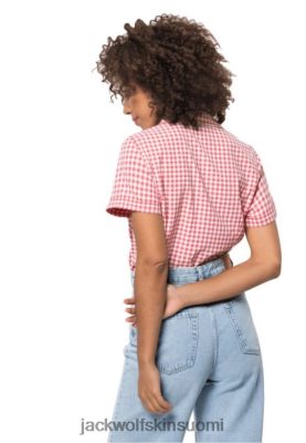 Jack Wolfskin Suomi 286HZ42466 | Kokoelmat tulppaanipunainen tarkistaa Kepler -paita naiset Jack Wolfskin tulppaanirakennukset