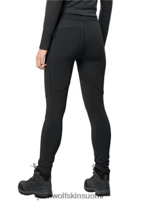 Jack Wolfskin Suomi 286HZ42506 | Musta paras Salmaser -sukkahousut W Jack Wolfskin musta