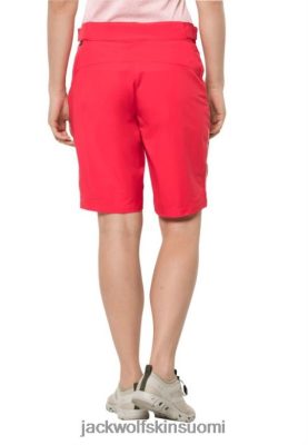 Jack Wolfskin Suomi 286HZ42685 | Tourer -shortsit W Tulppaan Red Jack Wolfskin -kokoelma tulppaani punainen