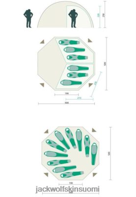 Jack Wolfskin Suomi 286HZ43248 | Burly Yellow Jack Wolfskin Base Camp Dome Origin rähjäistä