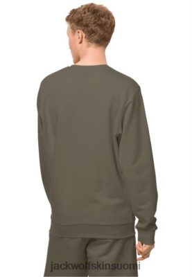 Jack Wolfskin Suomi 286HZ43805 | UUSI Essential Crewneck M Jack Wolfskin Dusty Olive pölyinen oliivi
