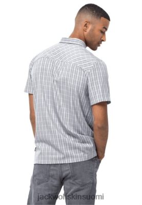 Jack Wolfskin Suomi 286HZ44034 | Jack Wolfskin White Rush tarkistaa Thompson -paita miehet kuumat Valkoinen kiire tarkistaa