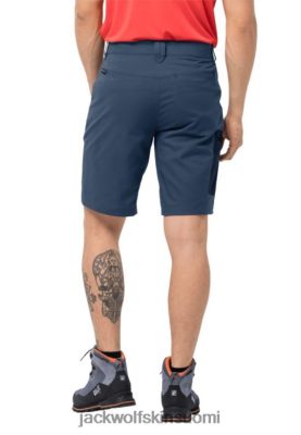 Jack Wolfskin Suomi 286HZ44108 | Jack Wolfskin Brand Thunder Blue Active Track -shortsit miehet ukkosen sininen