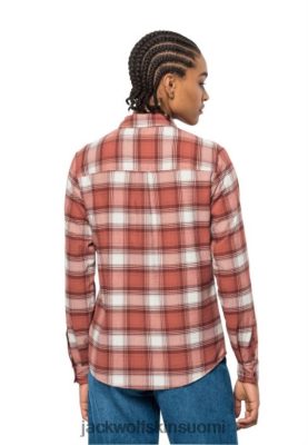 Jack Wolfskin Suomi 286HZ4420 | Syksyn punaiset tarkistukset Wanderweg -paita W -kokoelmat Jack Wolfskin Syksyn punaiset sekit