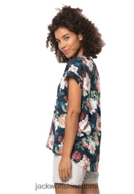 Jack Wolfskin Suomi 286HZ45466 | Uusi yö sininen kaikkialla kukkapaita W Jack Wolfskin Yö sininen kaikkialla