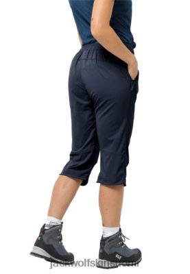 Jack Wolfskin Suomi 286HZ45653 | Uusi aktivoitu valo 3/4 housut Jack Wolfskin Midnight Blue keskiyön sininen