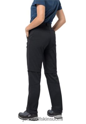 Jack Wolfskin Suomi 286HZ45659 | Aktivoi Light Zip pois naiset Jack Wolfskin Black Brand musta