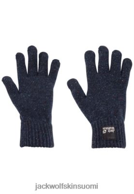 Jack Wolfskin Suomi 286HZ45994 | Uusi yö sininen luonto neulottu hansikas Jack susi Night sininen
