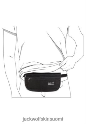 Jack Wolfskin Suomi 286HZ46216 | Asiakirjavyö de luxe -kokoelma Black Jack Wolfskin musta