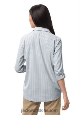 Jack Wolfskin Suomi 286HZ46283 | Etelä -satamapaita W Jack Wolfskin Teal Grey Stripe -kokoelmat sinivihreä raita