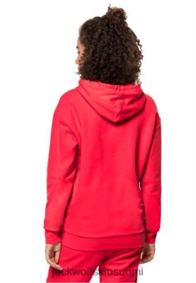 Jack Wolfskin Suomi 286HZ46319 | tulppaani punainen Jack Wolfskin -brändi Essential Hoody W tulppaani punainen