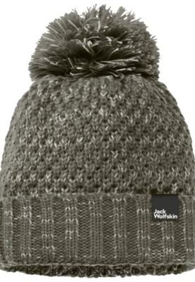 Jack Wolfskin Suomi 286HZ4676 | Jack Wolfskin -brändi Dusty Olive Highloft Knit Cap -naiset pölyinen oliivi