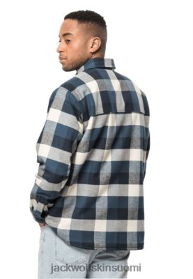 Jack Wolfskin Suomi 286HZ46879 | Origins Jack Wolfskin Thunder Blue Checks Felsenweg Ins -paita M Thunder Blue -tarkistukset