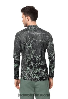 Jack Wolfskin Suomi 286HZ46978 | Origins Hedge Green Allover Morobbia l/s Painettu M Jack Wolfskin hedge Green Allover
