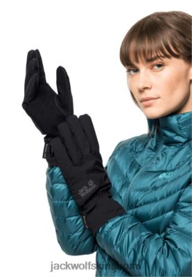 Jack Wolfskin Suomi 286HZ4714 | Uusi Black Stormlock Highloft Glove Jack Wolfskin musta
