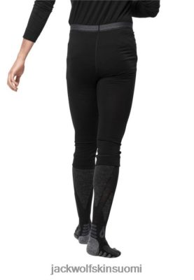 Jack Wolfskin Suomi 286HZ47160 | Musta Jack Wolfskin Alpspitze Wool Pans M UUSI musta