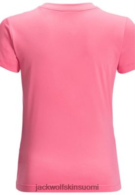 Jack Wolfskin Suomi 286HZ47708 | Jack Wolfskin kuuma vaaleanpunainen limonadi hyppäävä susi T K vaaleanpunainen limonadi