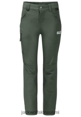 Jack Wolfskin Suomi 286HZ47721 | Uusi timjami Green Jack Wolfskin aktivoi housut lapset vihreä timjami