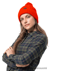 Jack Wolfskin Suomi 286HZ48022 | Jack Wolfskin Stormlock Pompom Beanie Origin vilkkuva punainen vilkkuva punainen