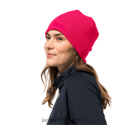 Jack Wolfskin Suomi 286HZ48046 | Jack Wolfskin Real Stuff Beanie Brand Pink Dahlia vaaleanpunainen dahlia