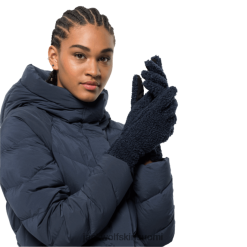Jack Wolfskin Suomi 286HZ48068 | Jack Wolfskin Brand Night Blue Women's High Curl Glove Night sininen