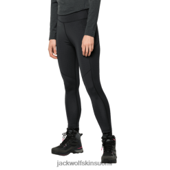 Jack Wolfskin Suomi 286HZ48160 | Naisten Iseler -sukkahousut Paras musta Jack Wolfskin musta