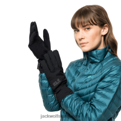 Jack Wolfskin Suomi 286HZ48210 | Jack Wolfskin Black Stormlock Highloft Glove Origins musta