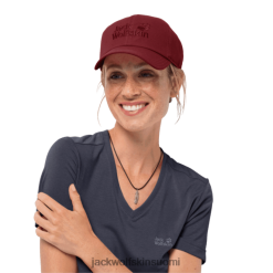 Jack Wolfskin Suomi 286HZ48433 | Punainen Maroon alkuperäinen Jack Wolfskin Baseball Cap puna
