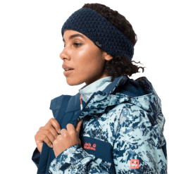 Jack Wolfskin Suomi 286HZ48460 | Midnight Blue Women's Highloft Knit Headband Collection Jack Wolfskin keskiyön sininen