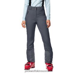 Jack Wolfskin Suomi 286HZ48613 | Naisten suuret lumihousut ebony Jack Wolfskin -muoti eebenpuu