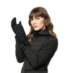 Jack Wolfskin Suomi 286HZ48751 | Tuotemerkit Jack Wolfskin Black Women's Stormlock Highloft Mitten musta