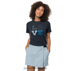 Jack Wolfskin Suomi 286HZ48798 | Paras naisten valtameri rakkaus T Night Blue Jack Wolfskin Night sininen