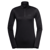 Jack Wolfskin Suomi 286HZ48807 | Naisten arktinen xt puoliksi vetoketju alkuperäinen Jack Wolfskin Black musta