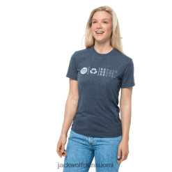 Jack Wolfskin Suomi 286HZ48817 | tummat liuskekivimerkit Jack Wolfskin Women's Nature Relief T tumma liuskekivi