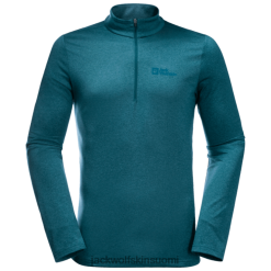 Jack Wolfskin Suomi 286HZ49103 | Sininen koralli Jack Wolfskin -tuotteet Men's Sky Thermal Half-Zip sininen koralli