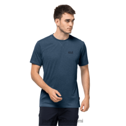 Jack Wolfskin Suomi 286HZ49232 | Alkuperä Jack Wolfskin Men's CrossTrail T Thunder Blue ukkosen sininen