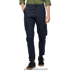 Jack Wolfskin Suomi 286HZ49476 | Miesten järvenrantamatkahousut Jack Wolfskin Brand Night Blue Night sininen