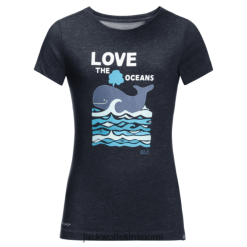 Jack Wolfskin Suomi 286HZ49825 | Yö siniset kokoelmat Jack Wolfskin Kid's Ocean T Night sininen